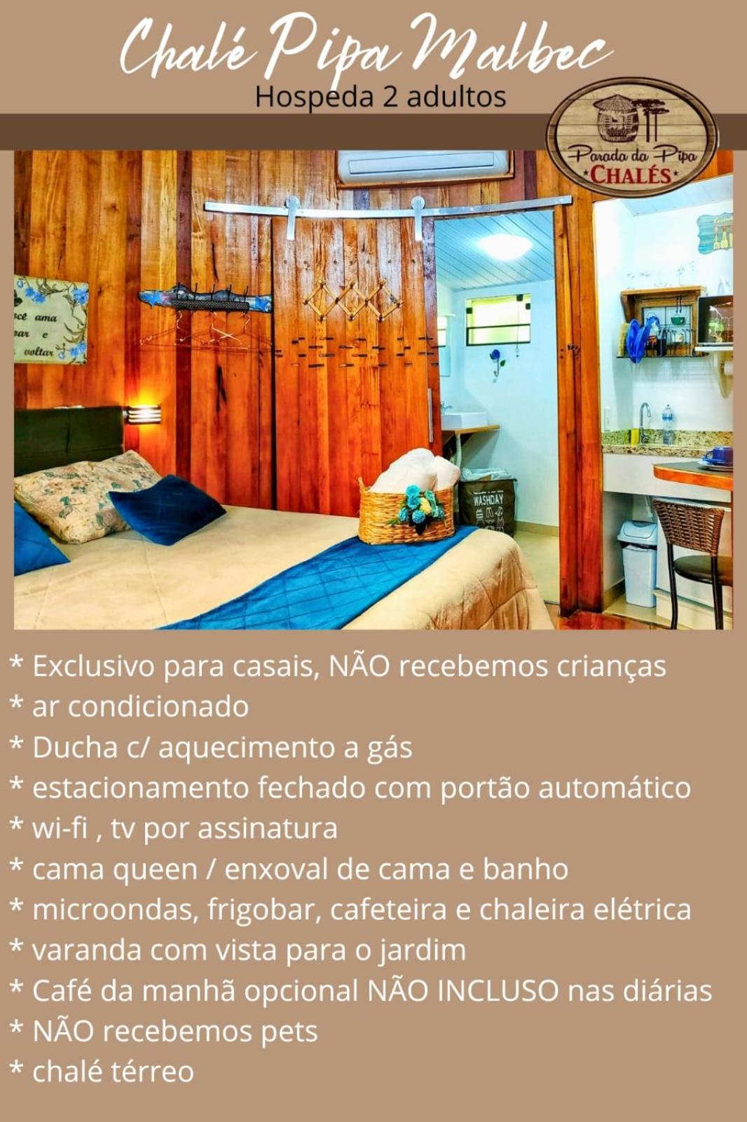 Chalé Temático em Pipa de Vinho - Parada da Pipa Chalés Canela Quarto foto